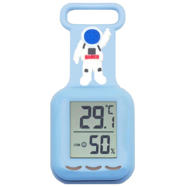 Thermo-Hygrometer, Portable Thermometer, Hygrometer, Heatstroke Prevention, Heat Stroke Monitor, Flu