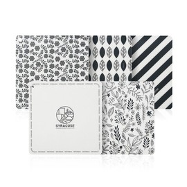 [Syracus] Induction protection mat square (medium) 26x26cm, flower_purple purple / [시라쿠스] 인덕션 보호매트 사각(중) 26x26cm, 꽃꽃_퍼플퍼플