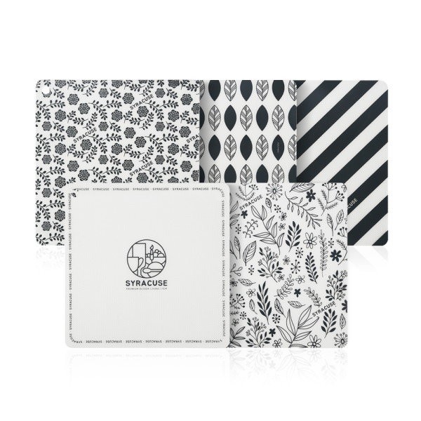 [Syracus] Induction protection mat square (medium) 26x26cm, flower_purple purple /