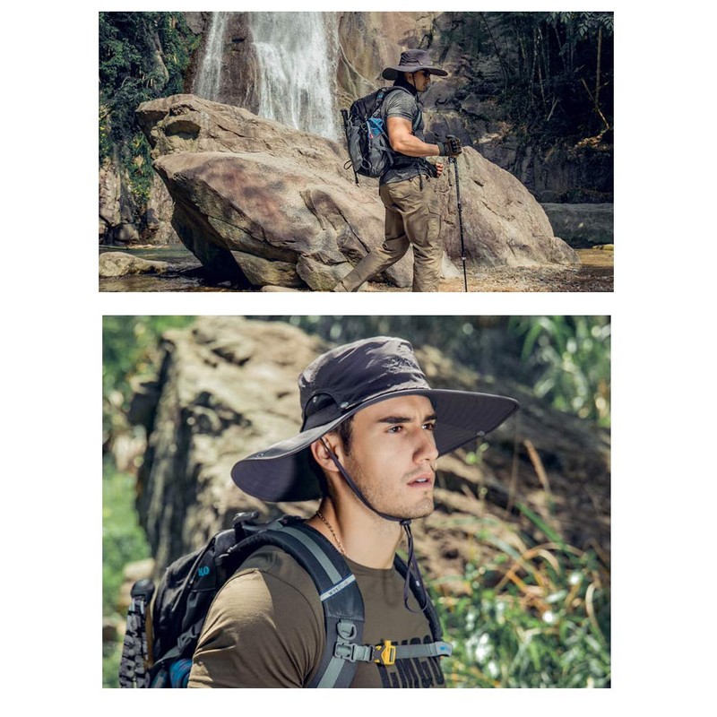 Wide Brim Sun Hats for Men - UV Protection UPF50+