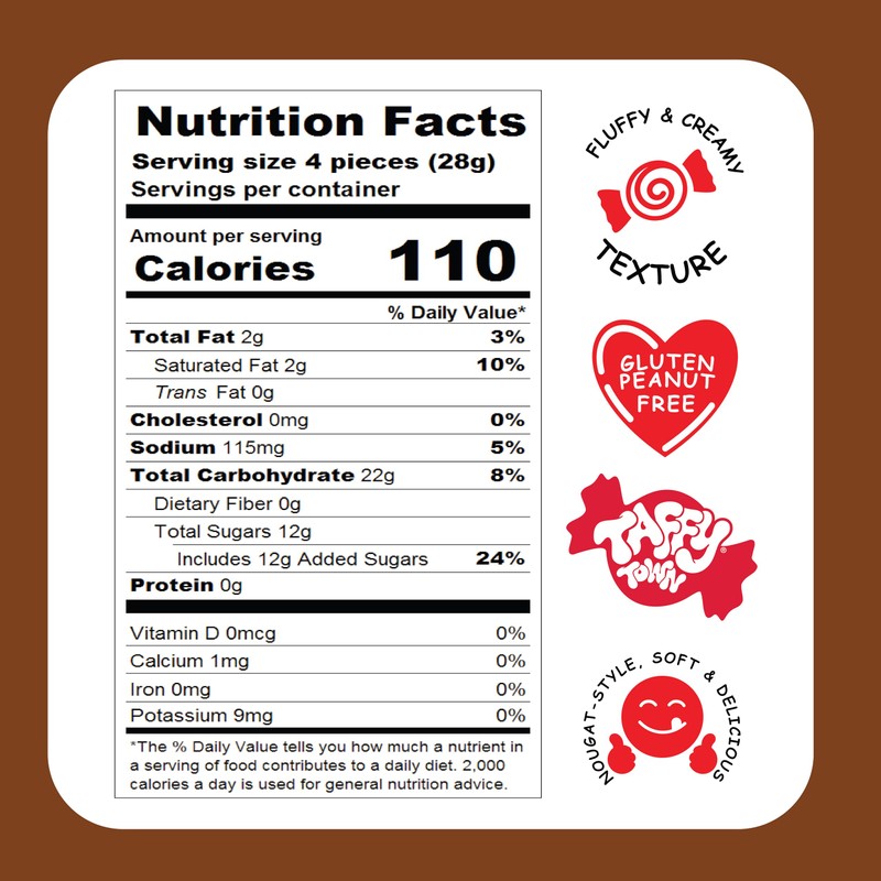 Taffy Town Saltwater Taffy, Honey, 2.5Lb