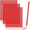 48Pcs Red Marking Pencil Red Glass Marking Pencil Carpenter Pencil