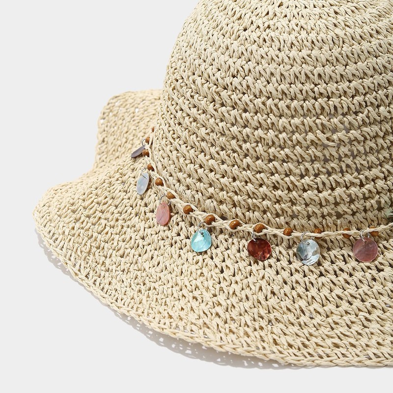 YAMEE Sun Hat Women's Summer Straw Beach Hat Women's Straw