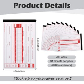 Weekgrat 20 Pack 2026 New Driver Daily Log Book 8.5" x 5.5" Log Book with Detailed Driver Vehicle Inspection Report Recap for Truck, 2-Ply Carbonless (Typical)