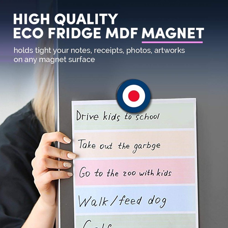 1 x Round MDF Magnet - RAF Roundel Symbol Mod