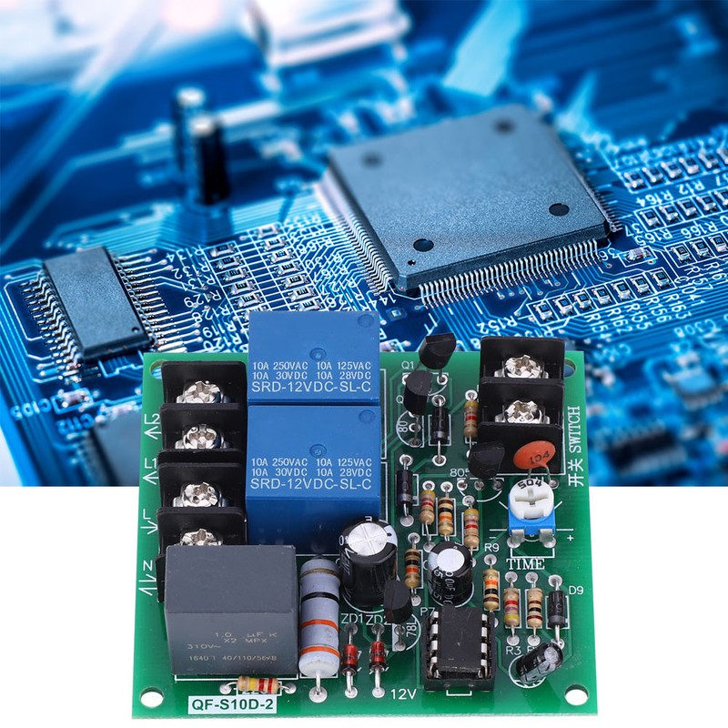2 Channels Power Time Sequence Board QF-S10D-2 0.5-4S Adjustable Time