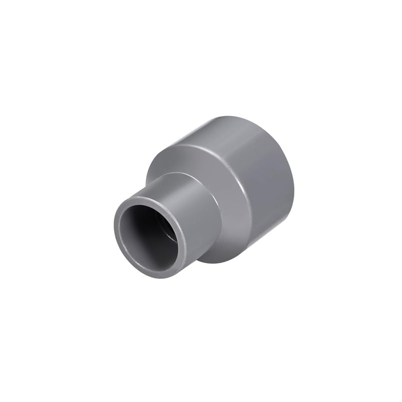 sourcing map PVC Reducing Coupling Hub for Hub DWV Pipe
