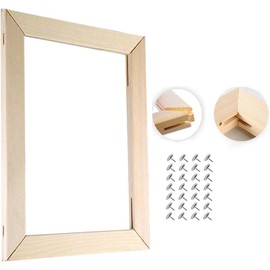 MingSH Canvas Wood Stretcher Bars 16 x 20 Inch Pine Wood Frame Wooden Painting Stretching Bars Art Frames for Oil Paintings, Canvas Frame Set, DIY Art Accessory Supplies, Home Studio Decoration