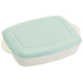 Skater LHM2-A Premade Lunchbox for Home Eating, Large Capacity, 28.4 fl oz (840 ml), Lunch Plate, Green