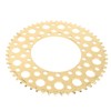 Folding Bicycle Chainwheel Smooth Fastness AntiCorrosion Wearproof Bike Chainring(Titanium Gold