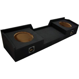 American Sound Connection Compatible with Chevy Silverado or GMC Sierra Full Size Extended Cab Truck 1999-2006 Dual 10" Subwoofer Sub Box Speaker Enclosure