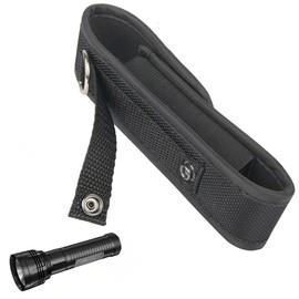 AFCJLTO 150cm*32mm Taschenlampe Holster, Taschenlampen Tasche für Ausflüge, Nylon Taschenlampe Halter Abdeckung, Taktische Taschenlampenholster,Molle LED Taschenlampen Holster für Camping Wandern