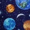Planet Earth Fabric Home Decor Curtains Upholstery Cotton Galaxy Planets