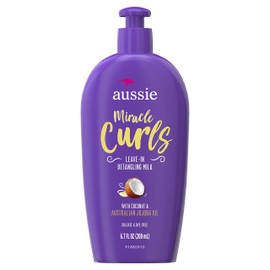 Aussie LeaveIn Detangling Milk Miracle Curls Ounce, 6.7 Fl Oz