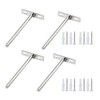 4 Pack Stainless Steel Floating Shelf Brackets - 4 Inch