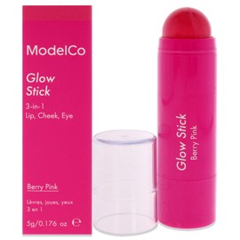 ModelCo Glow Stick 3-In-1 - Berry Pink for Women 0.176 oz Makeup