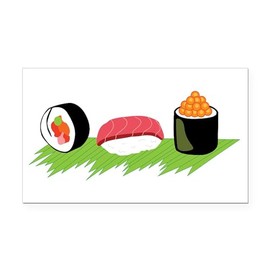 CafePress Maki Nigiri Ikura Sushi Rectangle Car Bumper Magnet