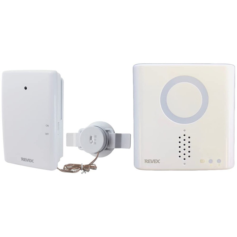 Revex XPN Series XPN760 Wireless Chime Transmitter/Receiver Set, Sound/Shock Sensor,