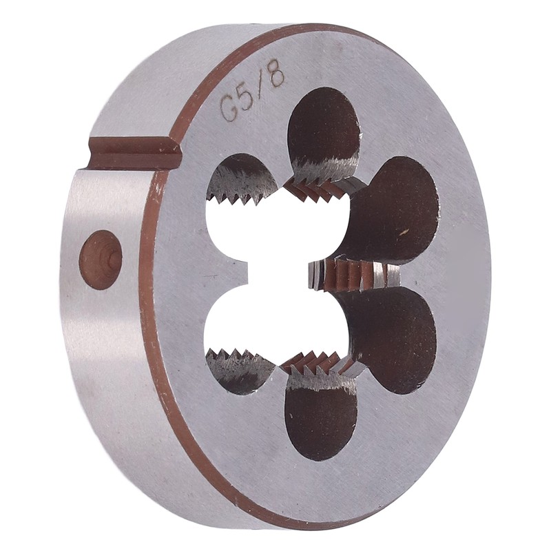 G5/8in Round Threading Die Alloy Steel Cylindrical Pipe Thread Repair