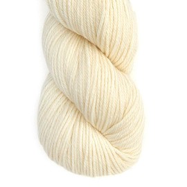 Meriwash - 100% Superwash Merino Wool Yarn 100 Grams Hank DK Weight - Sourced Directly from Peru - Heavenly Soft and Perfect for Knitting and Crocheting (Ivory)