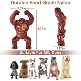 Indestructible Dog Toy to Real Breed for Dog Birthday, Dog Chew Toys for Aggressive Chewers, Tough Dog Toy for Boredom Teeth Cleaning