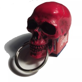 BawdyPartz USA made Skull Pool Billiards Cue Chalker Holder Chalk joint protectors 29-CC-R