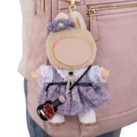 Sewing Clothes for Loves, 5.9 inches (15 cm), 6.7 inches (17 cm), Dressing Up Dress, Includes 2 Accessories (Secret), Sewing, Carry Around (Macaron Purple)