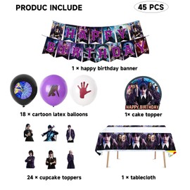 Kit Compleanno Bambini, 45 Pieces Compleanno Festa Deco, Bambini Festa Deco con Bandiera di Compleanno, Ballon etc, Decorazioni di Compleanno Per Bambini