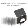 Foto4easy 4x4/4x5.65 Lightweight Mini Matte Box with 15mm Rod Support