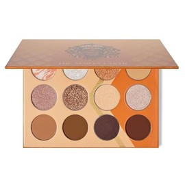 Juvia's Place Orange, Browns, Tans, White Pressed Eyeshadow Palette - Professional Eye Makeup, Pigmented Eyeshadow Palette, Cosmetic Makeup Palette for Eye Color & Shine, Shades of 12