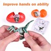 25 PCs Prefilled Easter Eggs Filled with Building Block Dinosaur