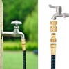 Garden Hose Quick Connectors, Solid Brass 3/4 Inch Thread Fitting,