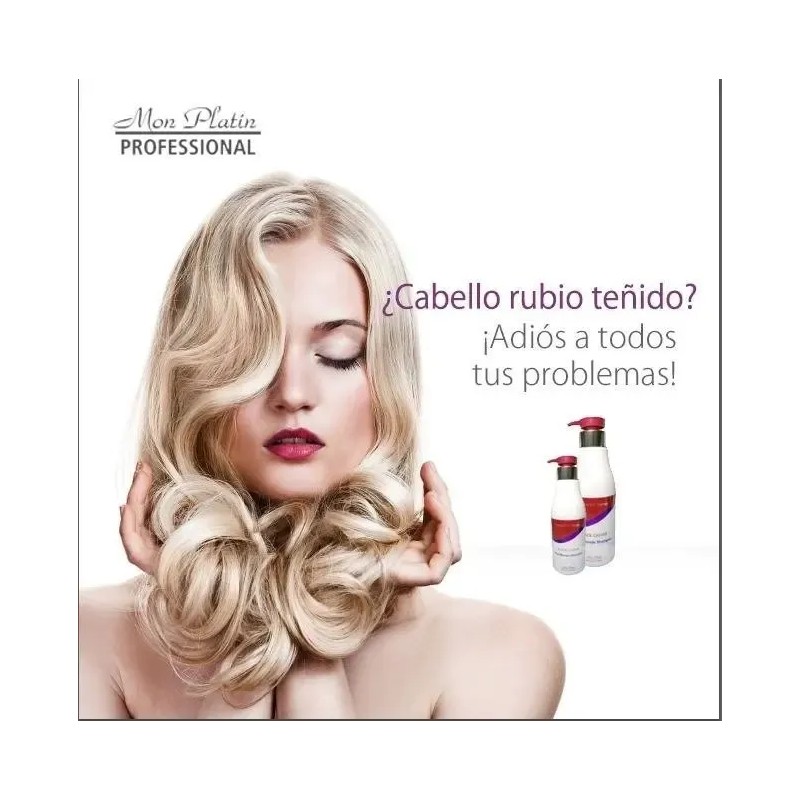 Mon Platin Total Blonde Shampoo Para Cabello Rubio 500 Ml