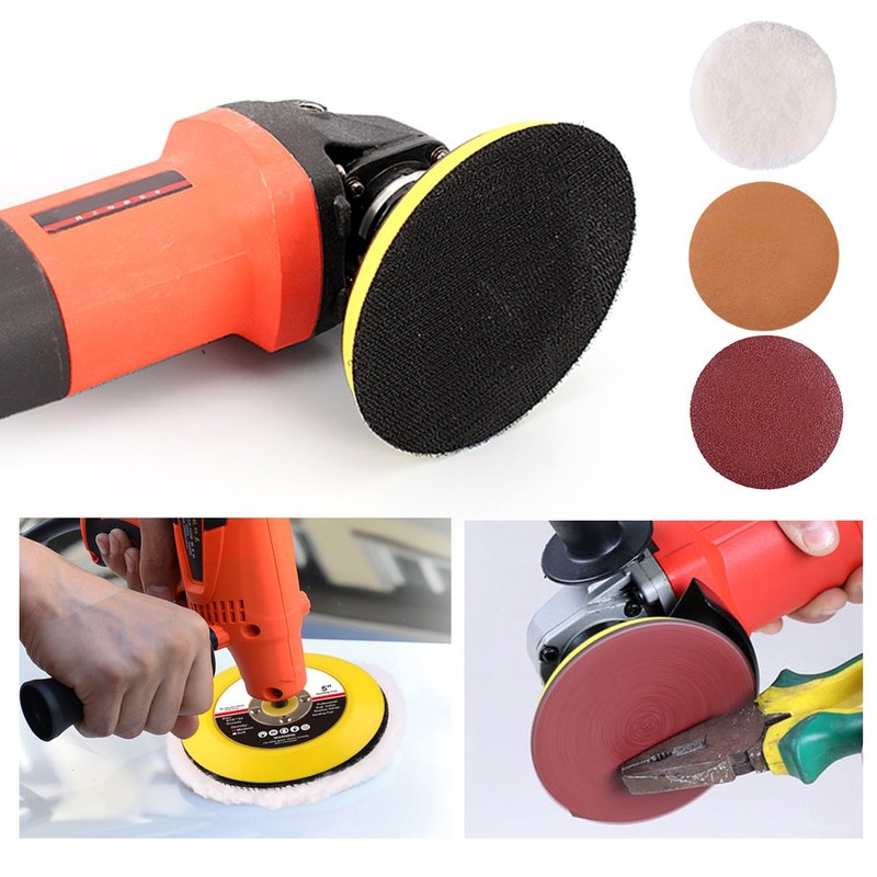 LotFancy 5 Inch Hook and Loop Backing Pad, Pack of