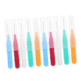 ULTECHNOVO 50pcs Interdental Cleaning Brushes Toothpick Tools Vibrant Colors for Easy Oral Care Essential for Hygiene Convenient Design for Hard Reach Areas