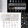 Crystal Nail Charms Set - Rhinestones, Pearls, Flowers, Bows, Chains