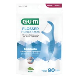Gum Flossers Multiple Acción Con Vitamina E Y Fluor 90 Pzs