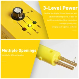 OIMERRY Plastic Welder Hot Stapler Kit with 800PCS Hot Staples, 110V Bumper Crack Repair Welding Machine Set