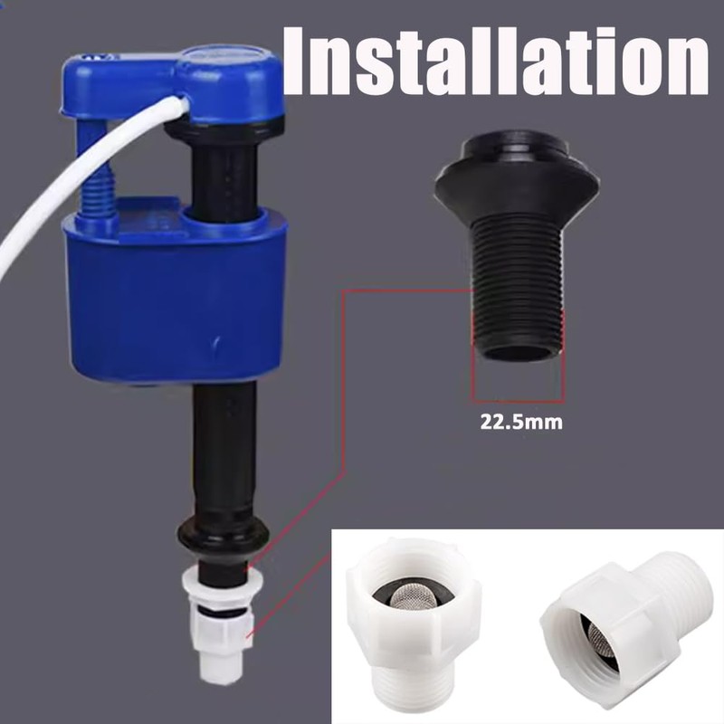 HATOOLHA Toilet Filling Valve Pipe Adapter, 7/8 Inch Female Thread