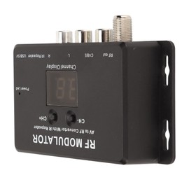 RF Modulator, UHF Modulator TV Link Modulator AV to RF Converter for Global or External Eetups Using NTSC PAL B G, 1, D K, L M N TV Formats