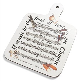 Music Gifts Company: Chopping Board - If Music Be The Food Of Love