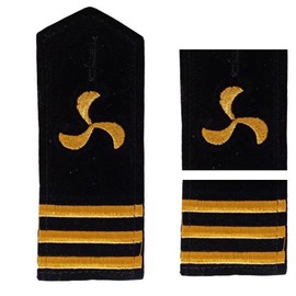KANGQL Epaulets, Professional Sailor Epaulettes, Captain Uniform, Shoulder Hanger, Epaulet for Stage Performance, Crew Member, Four Bar Rudder