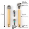 Manual Magnetic Modular Screwdriver with Replaceable Flathead and Crosshead Screwdriver
