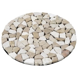 Yamazen STR-23 (BE) Natural Stone Sheet, Sold Separately, Diameter 9.1 inches (23 cm), Beige
