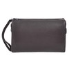 House of Luggage HLG1023 Mens Genuine Leather Lockable Wristlet Travel