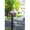 ARCHITECTURAL MAILBOXES 5560B-R-10 Architectural Mailboxes Sequoia Post Mount Mailbox, Large,
