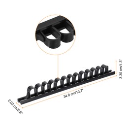 HARFINGTON 6pcs Tools Premium Wall Mount Screwdriver Organizer Screwdriver Organizers for Hex Cross Screw Driver RC Tools Kit Organizers, Black