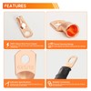 Kuject 220PCS Battery Cable Ends AWG 1 2 4 6