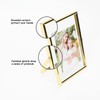 AhaGo Gold Floating Frame (4"x6", Vertical, 2 Set), For Picture