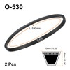 sourcing map 2Pcs O-530 O Type V-belt 530mm/20.9" Inner Length